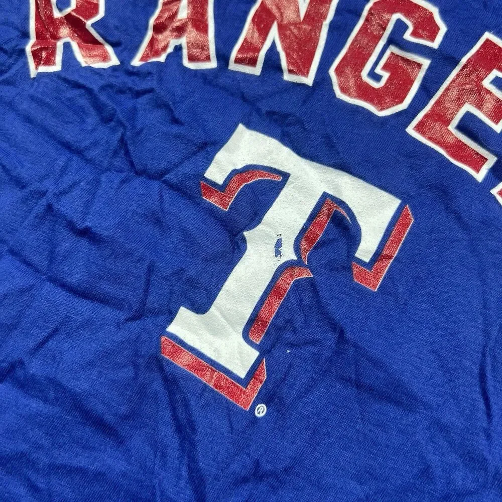 Fanatics Men's Texas Rangers Short Sleeve T-Shirt, Blue, 4XL NWOT